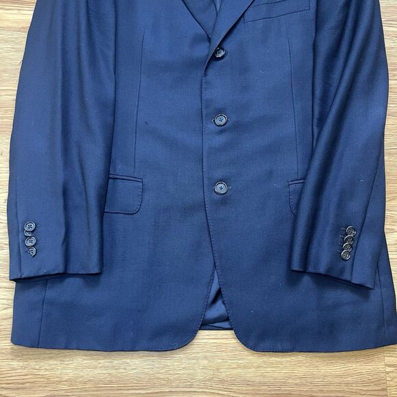 Ermenegildo Zegna High Performance Blazer Mens 40R Wool Jacket Navy Blue - Picture 4 of 16